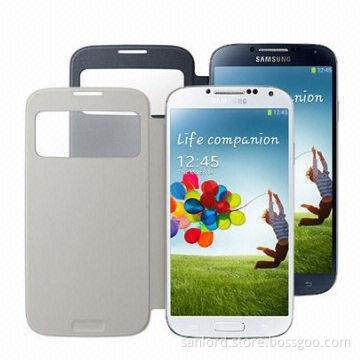 Galaxy S4 PU Leather Case with Flip Cover